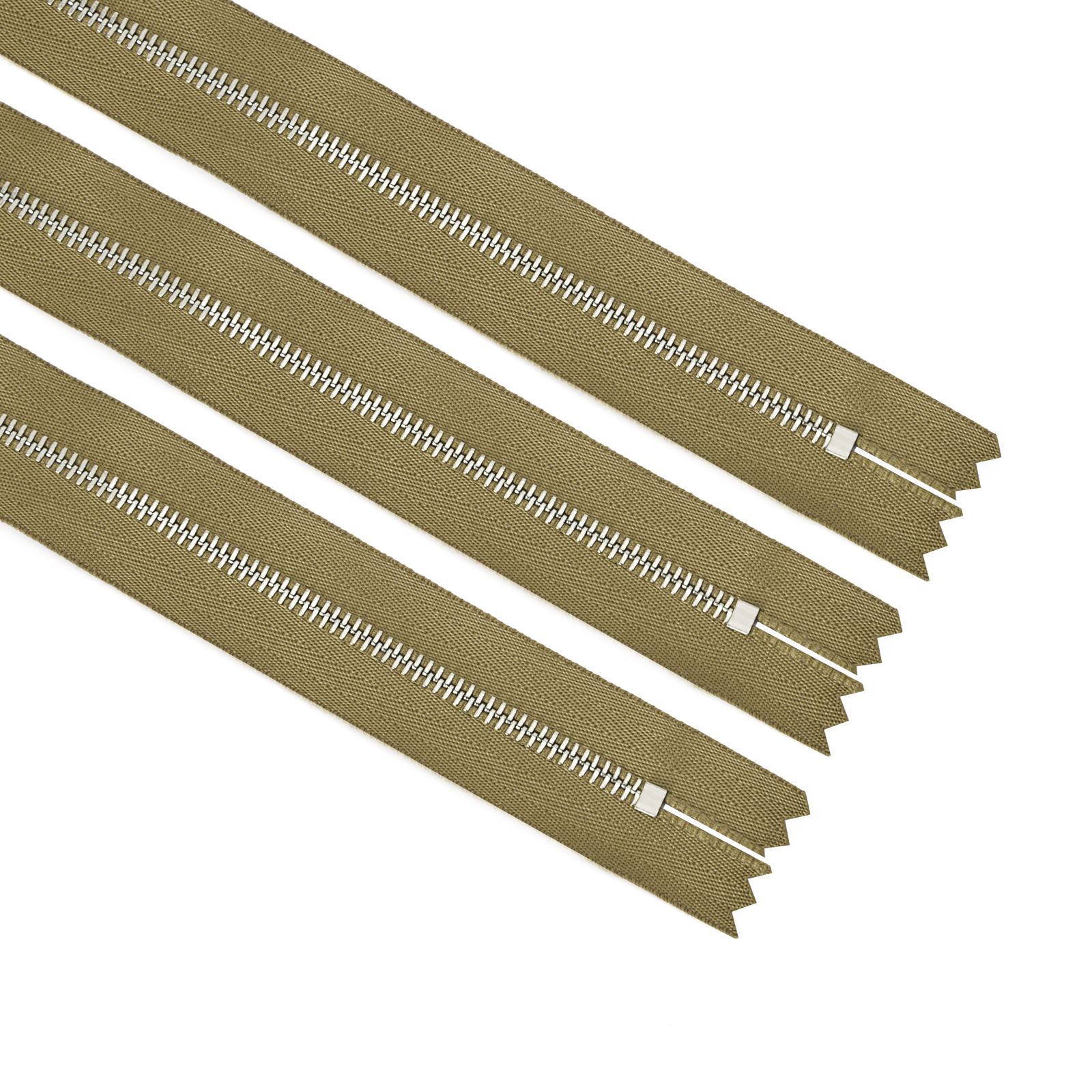 Regular teeth metal zipper